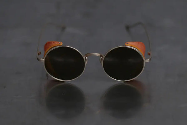 Rigards&UMA WANG light gold frame bronze glasses RG00UW1